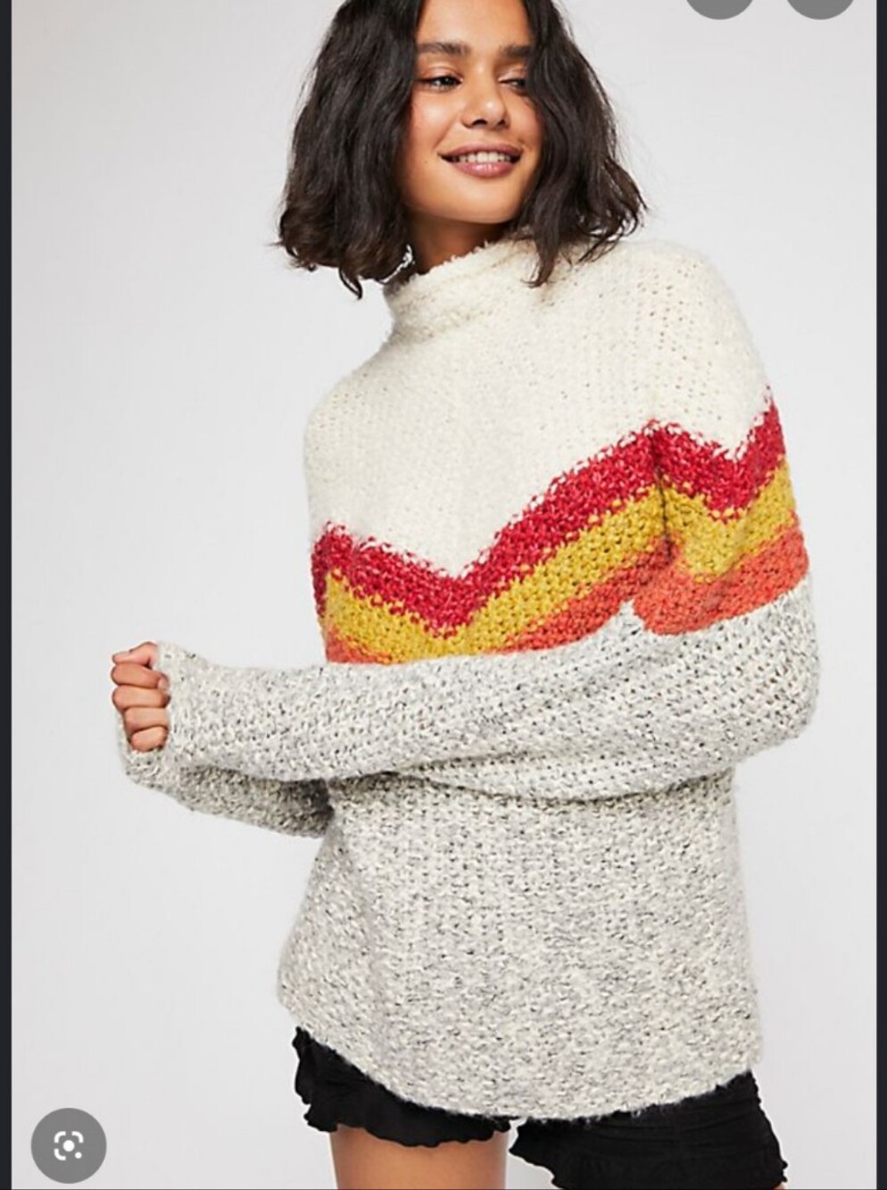 Free People Turn Around Tunic Sweater Apres